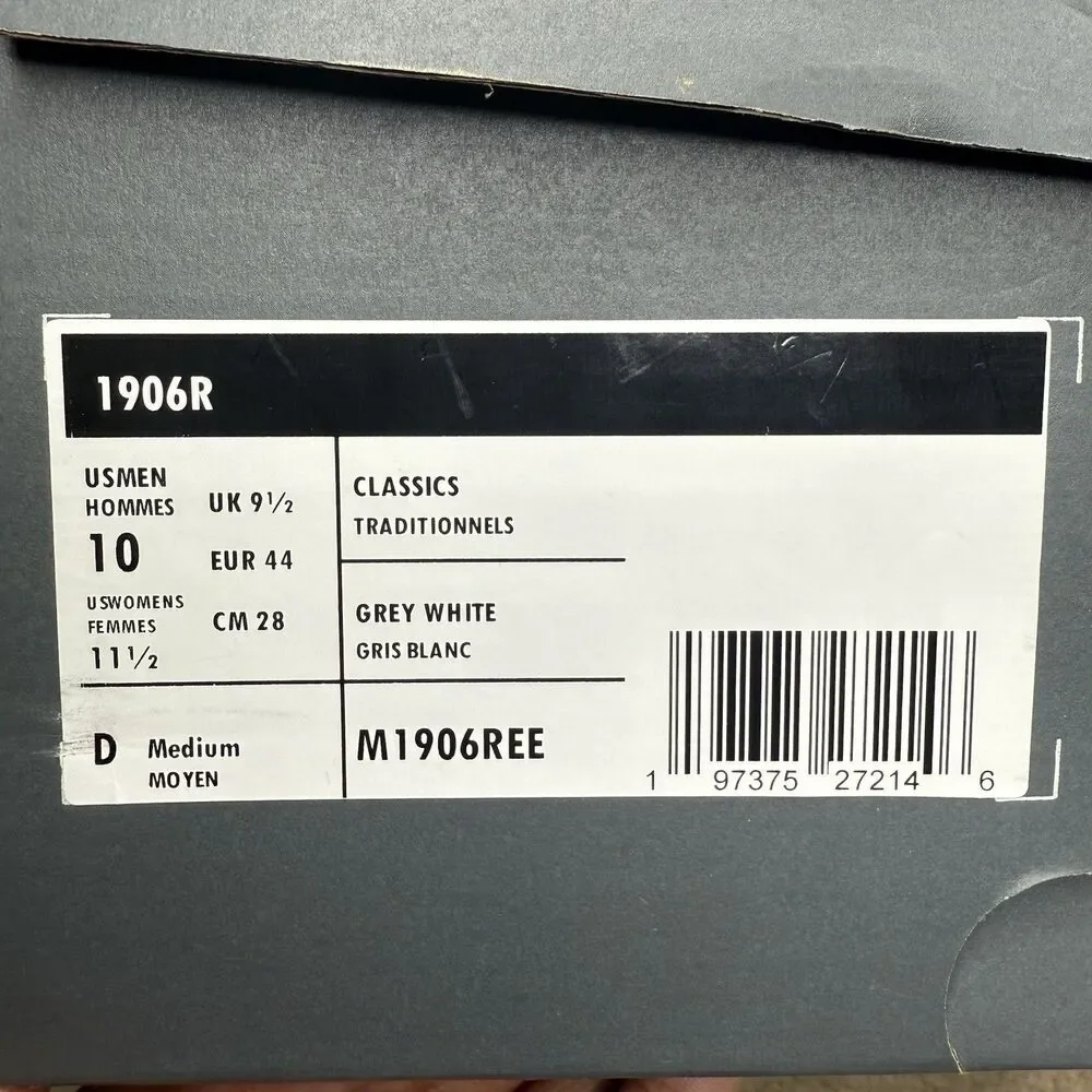 New Balance 1906R Classics Grey White Men’s US 10 M1906REE Athletic NEW w Box - Picture 11 of 11
